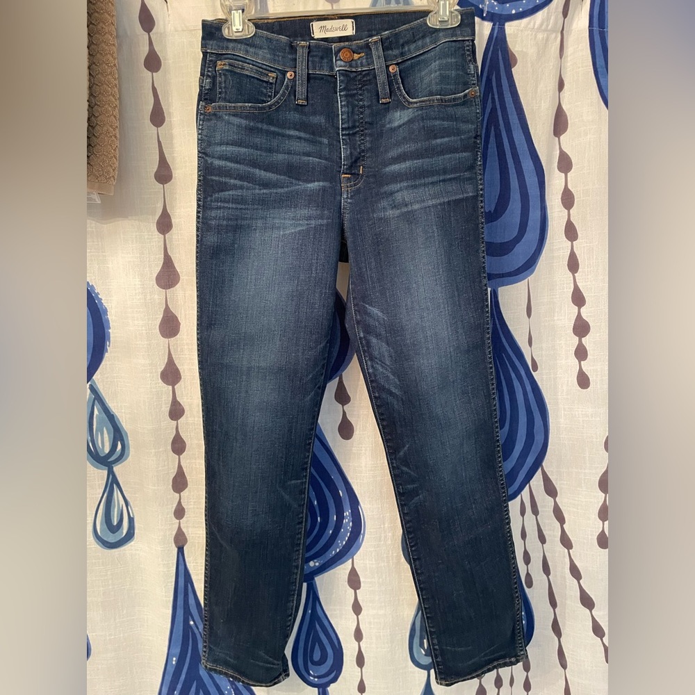 𝅺MADEWELL NWOT slim straight jeans. Size 27 Stretchy.